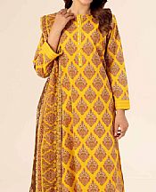 Nishat Mustard/Brown Lawn Suit- Pakistani Lawn Dress