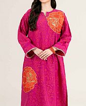 Nishat Hot Pink Jacquard Suit (2 pcs)- Pakistani Designer Lawn Suits