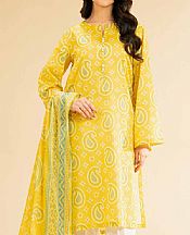 Lemon Yellow Lawn Suit (2 pcs)
