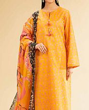 Orange Lawn Suit (2 pcs)