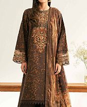 Black/Brown Lawn Suit (2 pcs)