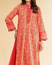 Orange/Pink Lawn Suit (2 pcs)
