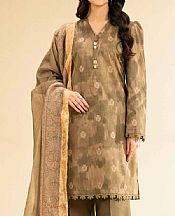 Dull Green/Beige Lawn Suit (2 pcs)