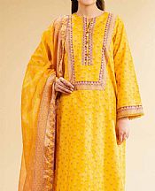 Golden Yellow Lawn Suit (2 pcs)