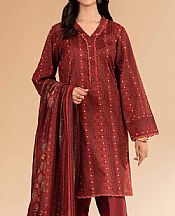 Wine Lawn Suit (2 pcs)