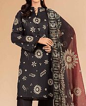 Nishat Black Lawn Suit (2 pcs)- Pakistani Lawn Dress