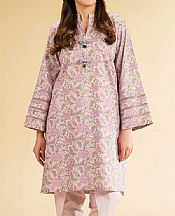 Nishat Pale Pink Cambric Suit (2 pcs)- Pakistani Designer Lawn Suits