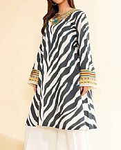 Nishat Black/Off White Cambric Suit (2 pcs)- Pakistani Lawn Dress