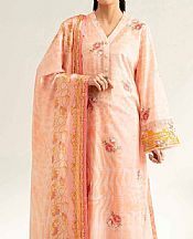 Peach Lawn Suit