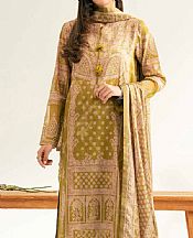 Olive Green Lawn Suit