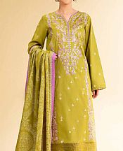 Olive Green Lawn Suit