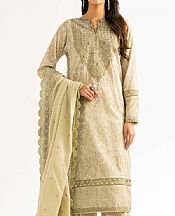Beige Lawn Suit
