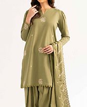 Nishat Sage Green Cambric Suit- Pakistani Designer Lawn Suits