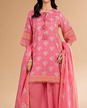 Nishat Pink Lawn Suit- Pakistani Designer Lawn Suits