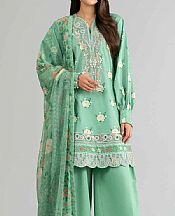 Nishat Mint Green Lawn Suit (2 pcs)- Pakistani Designer Lawn Suits
