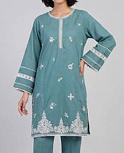 Nishat Beetle Green Lawn Suit (2 pcs)- Pakistani Designer Lawn Suits