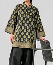 Nishat Black Lawn Suit (2 pcs)- Pakistani Lawn Dress