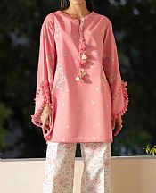 Nishat Pink/Off White Lawn Suit (2 pcs)- Pakistani Designer Lawn Suits