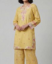 Nishat Gold Lawn Suit (2 pcs)- Pakistani Lawn Dress