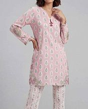 Nishat Light Pink/Off White Lawn Suit (2 pcs)- Pakistani Designer Lawn Suits