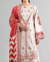 Nishat Off White Lawn Suit- Pakistani Lawn Dress