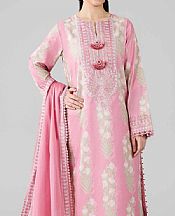 Nishat Pink Lawn Suit- Pakistani Designer Lawn Suits