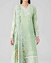Nishat Light Green Lawn Suit- Pakistani Designer Lawn Suits