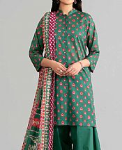 Nishat Emerald Green Lawn Suit- Pakistani Designer Lawn Suits