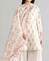 Nishat White Lawn Suit- Pakistani Lawn Dress