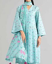 Nishat Pale Blue Lawn Suit- Pakistani Lawn Dress