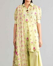 Nishat Pastel Lime Lawn Suit- Pakistani Designer Lawn Suits