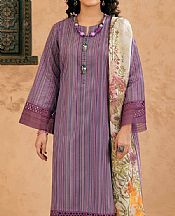 Nishat Dusky Purple Lawn Suit- Pakistani Lawn Dress