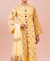 Nishat Sand Gold Lawn Suit- Pakistani Designer Lawn Suits
