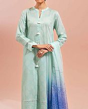 Nishat Light Turquoise Lawn Suit- Pakistani Lawn Dress