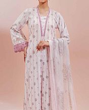 Nishat Light Pink/Off White Lawn Suit- Pakistani Designer Lawn Suits