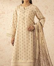 Nishat Beige Lawn Suit- Pakistani Lawn Dress