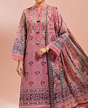 Nishat Muted Pink Lawn Suit- Pakistani Designer Lawn Suits