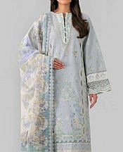 Nishat Ash Grey Lawn Suit- Pakistani Lawn Dress