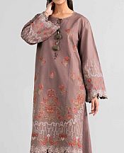 Nishat Rosy Brown Lawn Suit (2 pcs)- Pakistani Designer Lawn Suits