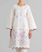 Nishat Off White Lawn Suit (2 pcs)- Pakistani Lawn Dress