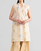 Nishat Ivory Lawn Suit (2 pcs)- Pakistani Lawn Dress