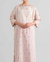Nishat Off White Lawn Suit (2 pcs)- Pakistani Designer Lawn Suits