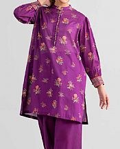 Nishat Magenta Lawn Suit (2 pcs)- Pakistani Designer Lawn Suits