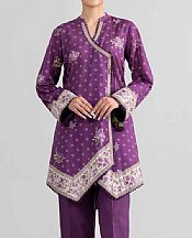 Nishat Plum Lawn Suit (2 pcs)- Pakistani Lawn Dress