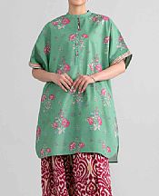 Nishat Sea Green Lawn Suit (2 pcs)- Pakistani Designer Lawn Suits
