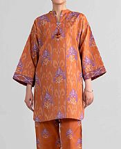 Nishat Rust Lawn Suit (2 pcs)- Pakistani Lawn Dress