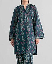Nishat Teal Lawn Suit (2 pcs)- Pakistani Lawn Dress