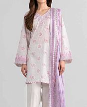Nishat Off White Lawn Suit- Pakistani Designer Lawn Suits