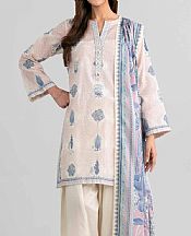Nishat Off White/Pale Pink Lawn Suit- Pakistani Designer Lawn Suits