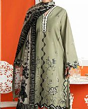 Nishat Sage Green Lawn Suit- Pakistani Lawn Dress